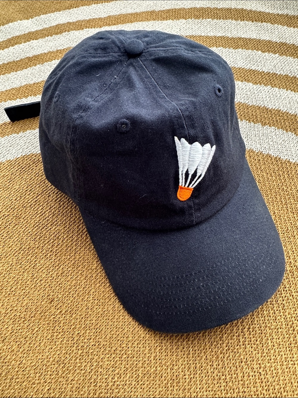 Nelson-Atkins Museum of Art Navy Baseball Cap with Shuttlecock Embroidery